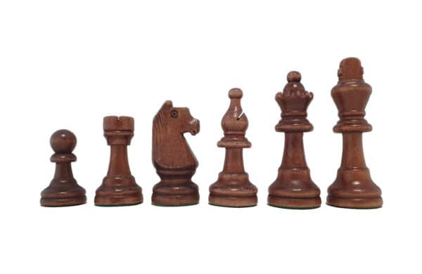 Houten schaakstukken abbey games bruin