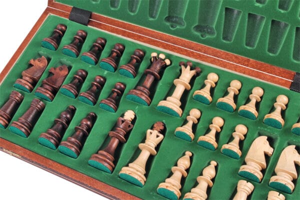 Consul luxe houten schaakspel CHW3 BROWN 3