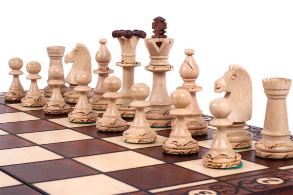 Consul luxe houten schaakspel CHW3 BROWN 6