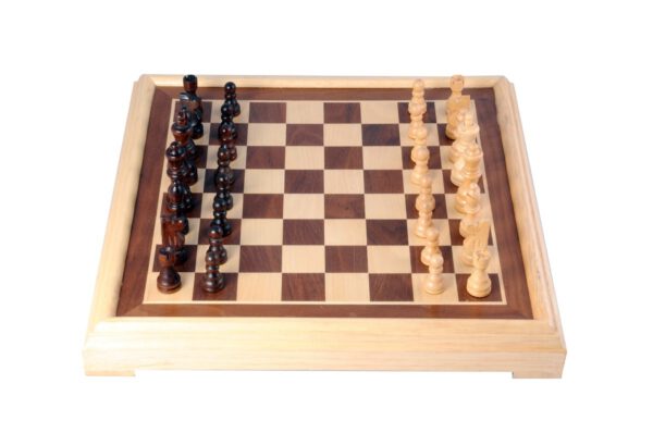 Engelhart schaakset hout 40 x 40 cm