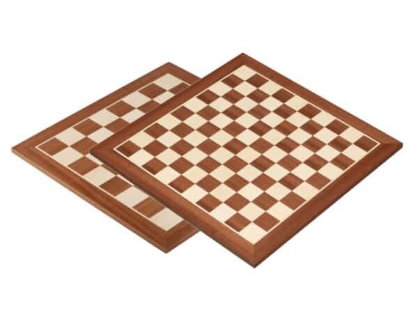 SQUARE Dammen 100 Veld - Houten Damspel 40 X 40 Cm Met Handgemaakte Figuren