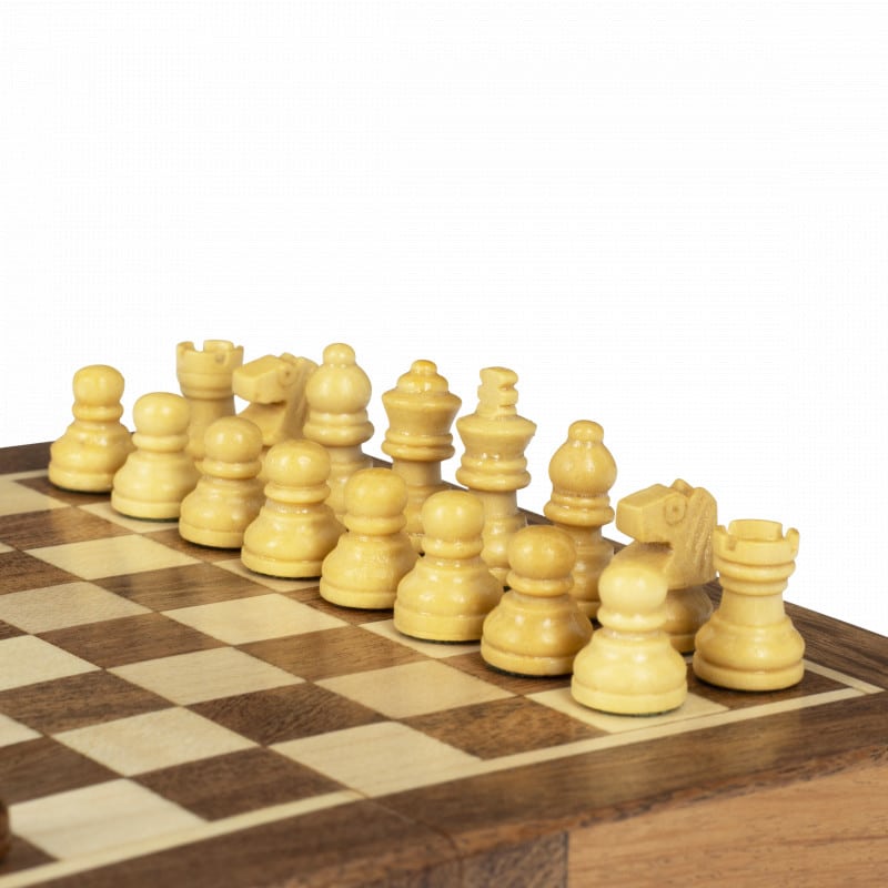 OkidSTEM Magnetisch Reisschaakspel – 25x25 Cm, Opvouwbaar, Met 2 Extra Koninginnen – Ideaal Voor Kinderen En Volwassenen