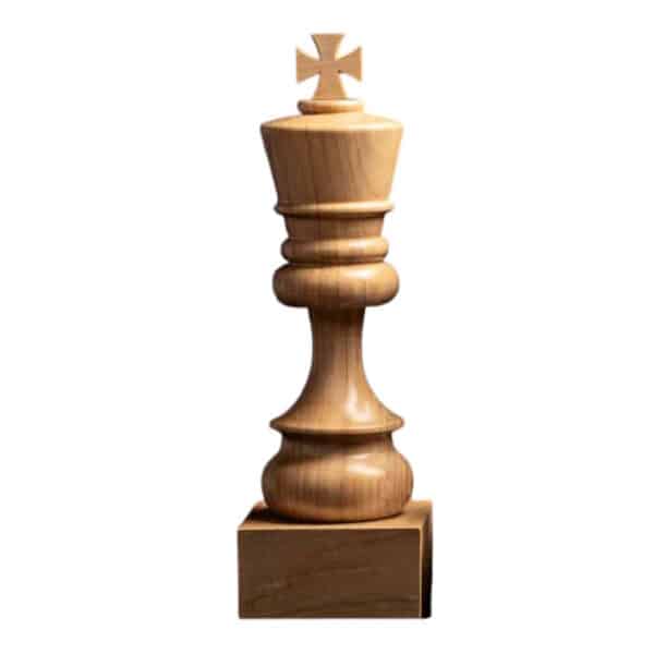 Houten schaaktrofee - Koning