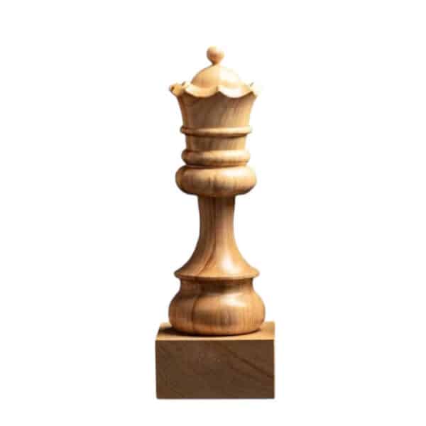Houten schaaktrofee - Koningin