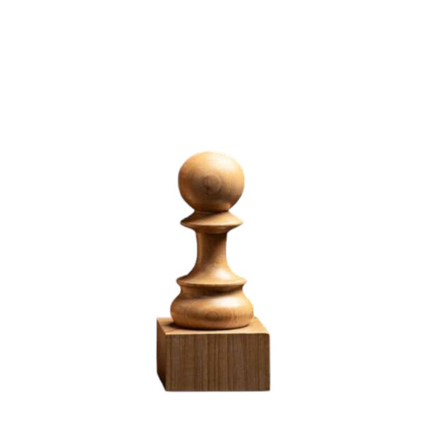 Houten schaaktrofee - Pion