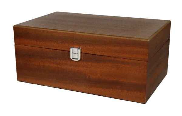 Luxe houten kistje voor schaakstukken (maat 6) - Sapele