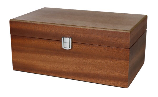 Luxe houten kistje voor schaakstukken (maat 8) - Sapele