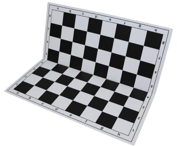 PU schaakbord Veld 57 mm zwart wit - inklapbaar