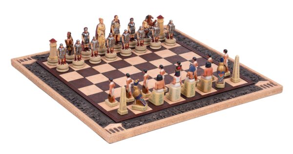 Luxe schaakset N°R031 - Romans Vs Egiptyans Set - R68155+B77995