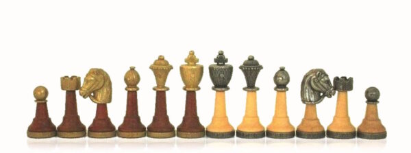 Schaakstukken metaal en hout - Classic Set