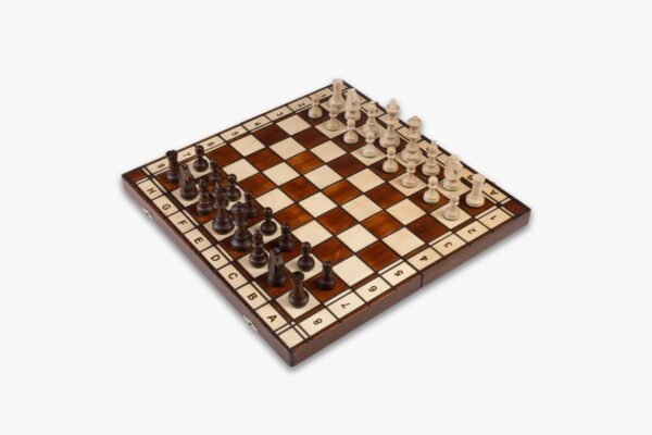 Jowisz luxe houten schaakset 42 x 42 cm