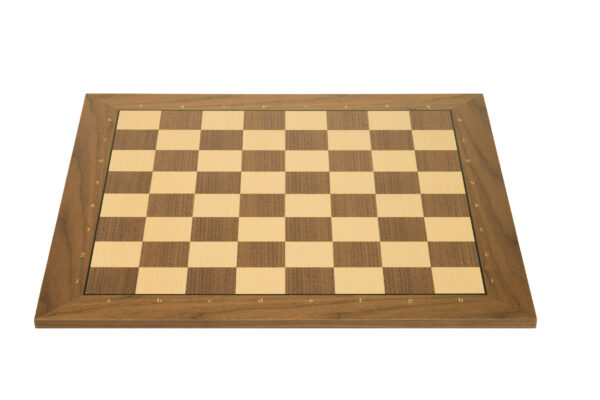Schaakbord Professioneel Sapele/Esdoorn Maat 5 (zonder coördinaten